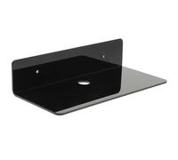 DOITOOL Mensola da Muro Nera in Acrilico Multiuso Supporto Senza Forare per Bagno e Casa Scaffale Galleggiante per Speaker Gel Doccia e Oggetti Vari Facile da Installare e Resistente