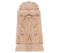 DOITOOL Mensola in Legno Intagliato Massello 15X23X25 CM Applique Angolare a Volta Stile Europeo Decorazioni Romane Mensola D’Ingresso e Arte Murale per Corridoi e Caminetti