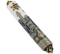 DOITOOL Mezuzah in Metallo Design Vintage Unico, Decorazione Religiosa per Porta D'ingresso, Leggera e Pratica per Uso Domestico