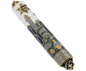 DOITOOL Mezuzah in Metallo Design Vintage Unico, Decorazione Religiosa per Porta D'ingresso, Leggera e Pratica per Uso Domestico