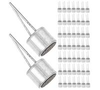 DOITOOL Microfono a Condensatore Elettrete Omnidirezionale 6x5 Mm con Perni di Inserimento, 100 Pezzi Pickup per Microfono Electret, Accessori per Registrazioni, Conference Call e Live