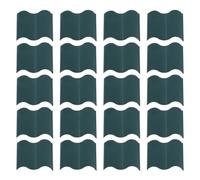 DOITOOL Mini Recinzione da Giardino in Plastica PP Verde Set da 20 Pezzi Decorazione Fai da Te per Cortile Bonsai e Paesaggi