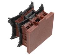DOITOOL Miniatura Pagoda Cinese Antica in Plastica Marrone per Giardino | Ornamento per Scrivania e Scaffale, Riproduzione Architettonica Tradizionale, Resistente All'usura, Souvenir Artistico