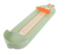DOITOOL Misuratore del Piede per Scala Precisa e Design a Cartone Animato in Plastica Abs Verde, Strumento Creativo per Misurare la Crescita e Acquistare Scarpe Online