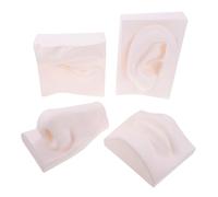 DOITOOL Modello Didattico Portatile Organi di Senso in PVC Morbido Set 4 Pezzi per Schizzi Artistici, Decorazione Scultorea e Strumenti di Apprendimento per Scuola e Studio