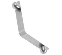 DOITOOL Molla a Scatto per Stampella Struttura a Molla Ergonomica in Acciaio Inossidabile Argento, Clip di Fissaggio a Forma V per Bastone da Passeggio, Accessorio per Fai-da-te