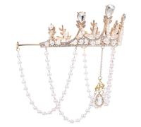 DOITOOL Nappina Compleanno Principessa Copricapo Da Sposa Per Il Matrimonio Arredamento Per Bambini Cerchio Per Tiara Per Bambini Lega Ragazzina Nappa Strass