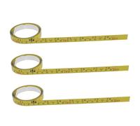 DOITOOL Nastro Misurazione Autoadesivo in Acciaio con Scala Millimetrica e Imperiale Righello Adesivo per Banco Lavoro e Pareti Nastro Misura Flessibile Giallo