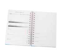DOITOOL Notebook Fitness con Copertina Blu Planner Giornaliero per Esercizi e Alimentazione per Sviluppare Abitudini e Migliorare La Della