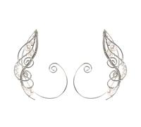 DOITOOL Orecchini a Clip da Donna a Forma di Elfo, Accessori Auricolari Non Perforanti, Polsini per Orecchie Eleganti Fatti a Mano, per Cosplay, Feste e Uso Quotidiano