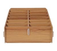 DOITOOL Organizer per Carte da Gioco in Legno 12 Scomparti, Scatola Porta Carte da Gioco Portatile per Giochi da Tavolo e Piccoli Oggetti