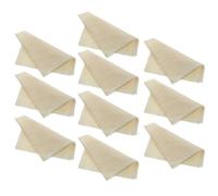 DOITOOL Orlo Rifinito di Garza in Cotone Beige Set da 10 Pezzi Riutilizzabile e Lavabile per Filtrare Latte Vegetale e Tofu per Cucina