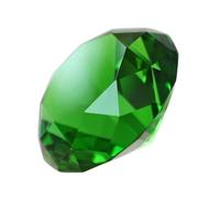 DOITOOL Ornamento Diamante Artificiale Verde 2 Pezzi 60mm in Cristallo