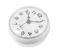 DOITOOL Orologio da bagno impermeabile con ventosa, anti appannamento, silenzioso, per doccia, specchio, piastrelle, orologio da parete rotondo per un facile monitoraggio del tempo in bagno e cucina