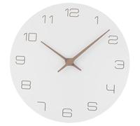 DOITOOL Orologio da Parete Artistico in Legno MDF Design Moderno Decorativo Silenzioso per Soggiorno Camera e Bar Resistente e Adatto a Vari Stili Interni