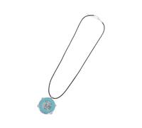 DOITOOL Orologio Digitale da Collo Multifunzionale Calendario in Metallo Inossidabile e Vetro Blu, Catena 48cm, per Arrampicata All'aperto e Studenti
