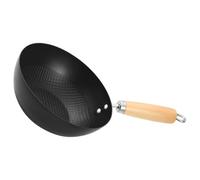 DOITOOL Padella Antiaderente in Ferro Nero Manico Ergonomico, Tegame Piccolo per Cucina a Fiamma Aperta e Grill, per Saltare e Friggere
