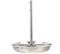 DOITOOL Padella per Barbecue in Acciaio Inox 24 Cm Griglia Verticale per Arrosto di Pollo e Tacchino, Teglia Stabile Antiribaltamento Facile da Pulire, Utensile Multiuso per Cucina