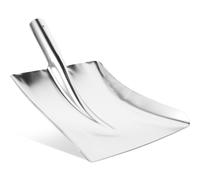 DOITOOL Pala da Neve in Acciaio Inossidabile Resistente Antiruggine Pala per Rifiuti Esterna con Ampia Apertura Versatile per Pulizia Polvere e Neve per Ufficio e Campeggio Invernale