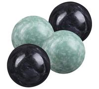 DOITOOL Palline da Massaggio in Marmo Premium 2 Set Sfera Tonda per Alleviare Stress e Rilassamento Muscolare, Facili da Trasportare per Sessioni di Fisioterapia e Massaggi