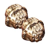 DOITOOL Palline Per Esercizi Manuali in Noce Di Ottone Massiccio Palline Cinesi Per Donne Allenamento Presa Portatile e Design Vintage Accessori Fitness e Collezionismo