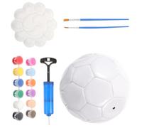 DOITOOL Pallone da Calcio Bianco N 3 da Firmare, Pallone da Calcio Vuoto per Pittura DIY, Materiale PU Plastico, per Decorazioni Casa e Progetti Creativi Colore Casuale