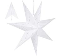 DOITOOL Paralume a Forma di Stella di Carta 3d Pieghevole per Lanterna Natalizia da Soffitto, Decorazione Luminosa per Soggiorno e Camera, Paralume Lanterna a Stella Cava Leggero e Facile