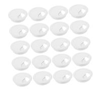 DOITOOL Passacavo da Scrivania in Plastica Bianca 60mm Copriforo per Cavi Protezione Liquidi 20 Pezzi Organizer Cavi per Ufficio e Casa
