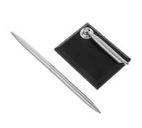 DOITOOL Penna da Firma con Supporto in Acrilico Rettangolare Penna a Sfera in Metallo per Scrivere senza Sbavature Elegante per Firma Ospiti Matrimoni e Reception Aziendali