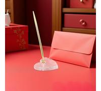 DOITOOL Penna per invitati al matrimonio: penna per libro degli ospiti - a sfera con supporto per cerimonia nuziale, anniversario, ricevimento, matrimonio, compleanno, banchetto, ufficio