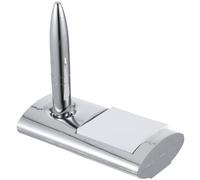 DOITOOL Penna Sfera Professionale in Metallo Argento con Base Innovativa, Scrittura Liscia e Non Scivolosa, per Decorazioni Scuola e Uso in Hotel o Banca