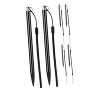 DOITOOL Penna Stilo Metallo 6 Pezzi con Cordino Anti-smarrimento per Schermo Resistivo Tablet e Touchscreen Computer Precisione Scrittura e Disegno