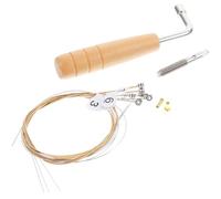 DOITOOL Perni di Accordatura in Metallo e Legno per Arpa Lira Set 1 con Chiave Accessori per Esecutori di Lyra