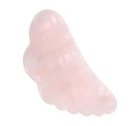 DOITOOL Piastra di Gua Sha in Cristallo Rosa per Massaggio Viso e Occhi, Texture Liscia Benefica la Pelle, come Regalo la Famiglia
