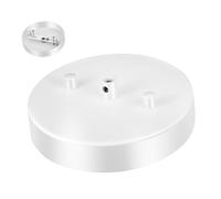 DOITOOL Piastra Rosone Lampadario Vintage in Bianco Staffa Montaggio Soffitto Resistente e Facile da Installare Copertura Plafoniera Compatibile con Faretti e Portalampada