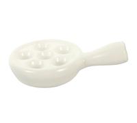 DOITOOL Piatto in Ceramica per Escargot con Resistente e Uniforme per Cottura al Forno di Molluschi e Prodotti di Mare Design con Manici Lisci per Servire Famiglie