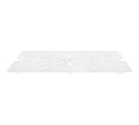 DOITOOL Piatto Versatile Scolapiatti Bianco in Acrilico Design Antiscivolo Grande Capacità Elegante e Funzionale per Cucina e Zona Pranzo