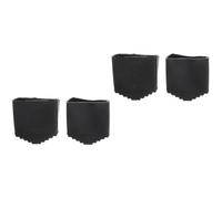 DOITOOL Piedini per Scala Alluminio, 4 Piedini in Gomma Copripiedi in Gomma Antiscivolo per Scala Telescopica Universale, Nero, 4.3 * 4.2 * 2.5cm