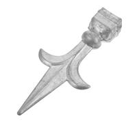 DOITOOL Pinnacolo per Recinzione da Giardino in Metallo Resistente, Terminale Puntale per Palo di Confine, Accessorio Decorativo per Ringhiera Esterno, Facile da Installare, Set per