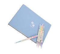 DOITOOL Planner Giornaliero Autodisciplina Blu con Evidenziatori Fluorescenti Programmazione Appuntamenti e Pianificazione Orari per Studenti e Ufficio