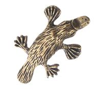 DOITOOL Pomello in Oro Spazzolato per Maniglia Decorativa Becco d Anatra per Mobili da Cucina Ferramenta Resistente per Armadietti e Guardaroba