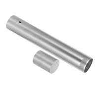 DOITOOL Porta Certificati in Acciaio Inox 35 Cm X 5 Cm, Tubo Portadocumenti e Rigido per Conservare Certificato di Nascita e Documenti Importanti, Contenitore Portatile per Ufficio e Uso