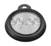 DOITOOL Porta Etichetta Rotonda per Moto in Acciaio Inox Nero | Copertura Trasparente, Incisione Laser Permanente, Fori Preforati Fissaggio a Chiodo