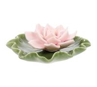 DOITOOL Porta Incenso e Creare Un'atmosfera Rilassante per Bastoncini in Ceramica a Forma di Fiore Rosa Elegante e Funzionale per Purificare L'aria in Ufficio o Studio