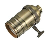 DOITOOL Porta Lampade Sospensione Vintage in Fusione Di Alluminio Attacco Per Illuminazione Decorativa Fai Da Te Compatibile Lampadine Edison Per Scale Cantine e Bagni