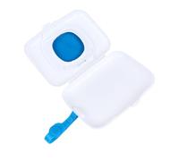 DOITOOL Porta Salviette Umidificate Portatile in Plastico Blu Cintura in Silicone, Comodo per Trasporto, per Carrozzina e Attività All'aperto per Ragazzo Ragazza