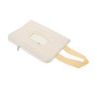 DOITOOL Porta Salviette Umidificate, Sacchetto Salviette Riutilizzabile, Bianco, Cotone, con Maniglia, per Viaggio e Nursery, per Genitori e Ragazzo Ragazza