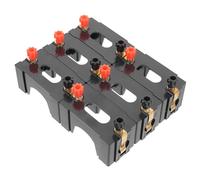 DOITOOL Portabatteria in Rame Nero 6 Pezzi per Sicuri, per Progetti e Dimostrazioni in Aula di Principi Elettrici
