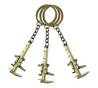 DOITOOL Portachiavi Calibro a Corsoio Tascabile 3 Pezzi, Mini Strumento in Lega di Zinco Carino, Compatto e Portatile, Misurazione Precisa per Uso Quotidiano e Accessori Zaini