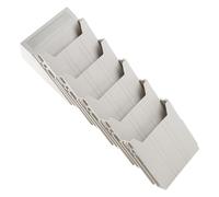 DOITOOL Portadocumenti Sospeso da Parete Espandibile in PP Resistente 5 Scomparti Regolabili Organizer Porta Riviste e Documenti per Ufficio e Casa Montaggio Rapido Viti e Adesivi